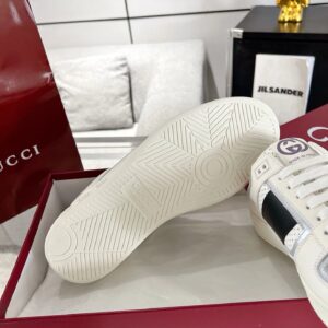 gucci sneakers white red