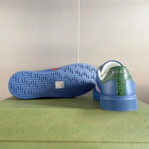 gucci ace bee sneakers blue