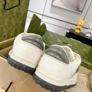 gucci lido mac80 sneakers white gray
