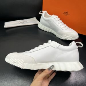 hermes bouncing luxury sneakers white