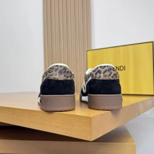 fendi suede sneakers leopard