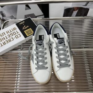 golden goose hi star sneakers white glitter