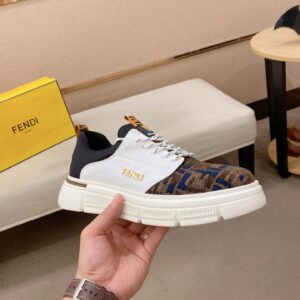 fendi new sneakers leather white