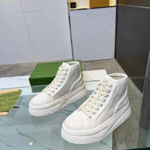 gucci platform sneakers white