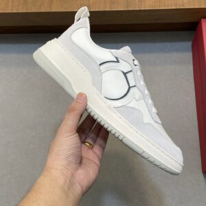 ferragamo premium shoes white