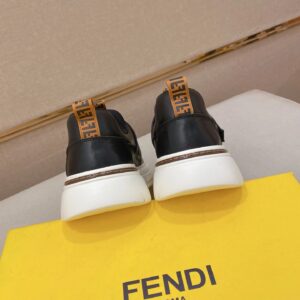 fendi new sneakers leather black