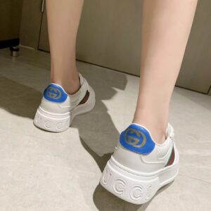 gucci casual sneakers white blue