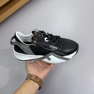 fendi flow men's fashion sneakers black