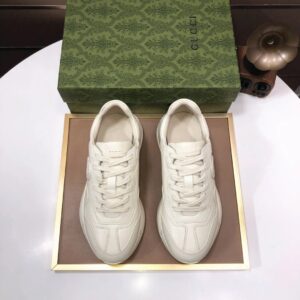 gucci rhyton clunky sneakers white