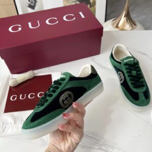 gucci 3d gg trainers green black