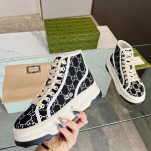 gucci platform sneakers black