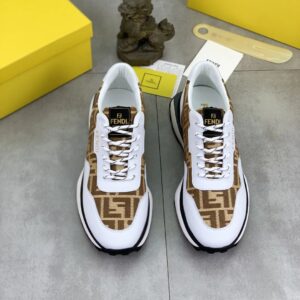 fendi new driving shoes white