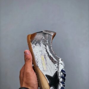 golden goose true star sneakers silver
