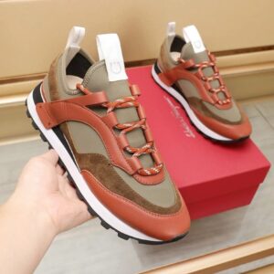 ferragamo casual sneakers brown