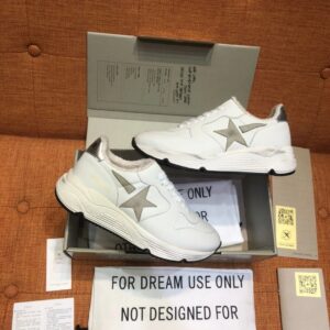 golden goose running sneakers white