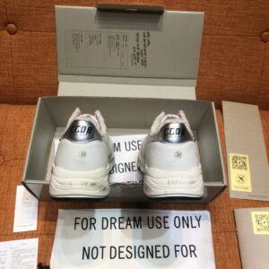 golden goose running sneakers white