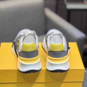 fendi flow men's fashion sneakers yellow blue