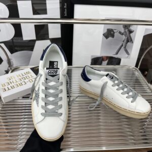 golden goose hi star sneakers white glitter