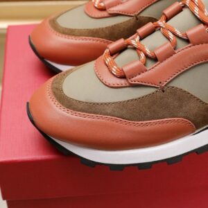 ferragamo casual sneakers brown