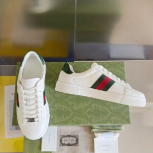 gucci ace bee sneakers white