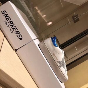 golden goose hi star sneakers blue tail