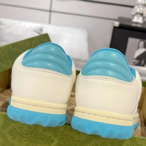 gucci lido mac80 sneakers white blue