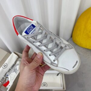 golden goose sstar sneakers red glitter