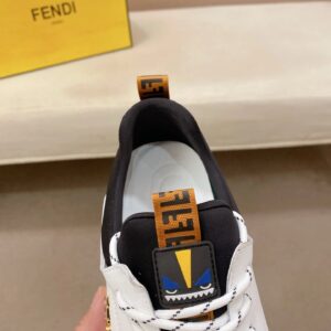 fendi new sneakers leather white