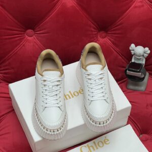 chloé platform sneakers multicolor