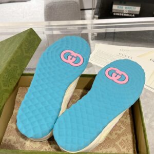 gucci lido mac80 sneakers white blue