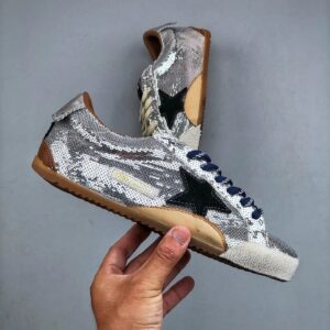 golden goose true star sneakers silver