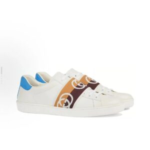 gucci ace embroidered low top sneakers blue