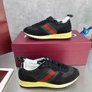 gucci re motion sneakers black
