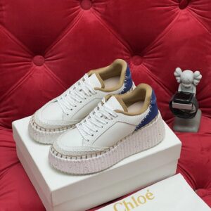 chloé platform sneakers multicolor