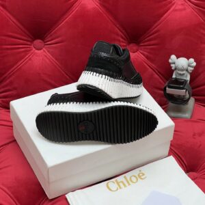 chloe black casual sneakers