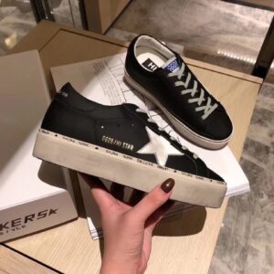 golden goose hi star sneakers black