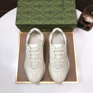 gucci rhyton clunky sneakers white