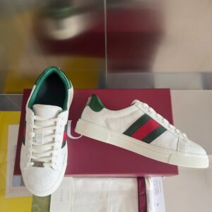 gucci ace bee sneakers white