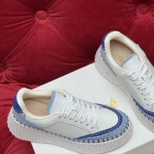 chloé platform sneakers white
