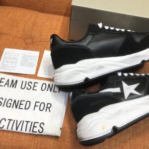 golden goose running sneakers black