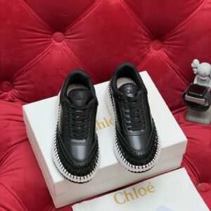 chloe black casual sneakers