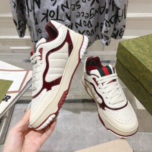 gucci re web sneakers white red