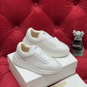 chloe white casual sneakers