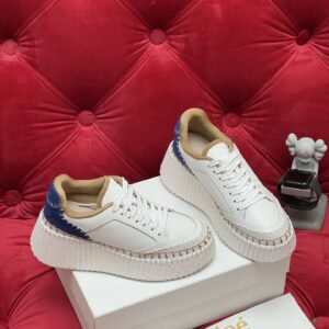 chloé platform sneakers multicolor