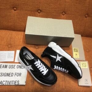 golden goose running sneakers black
