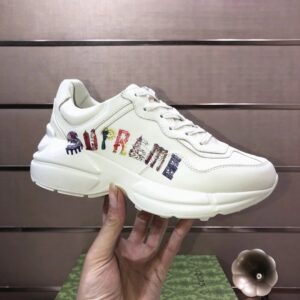 gucci rhyton clunky sneakers white supreme