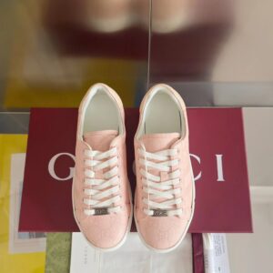 gucci ace bee sneakers pink