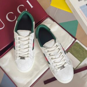 gucci ace bee sneakers white