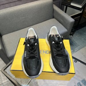 fendi flow men's fashion sneakers black