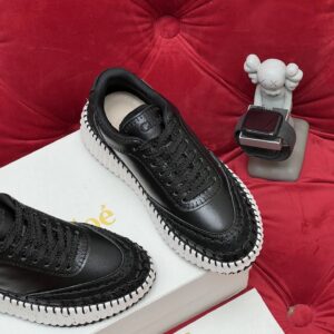 chloe black casual sneakers
